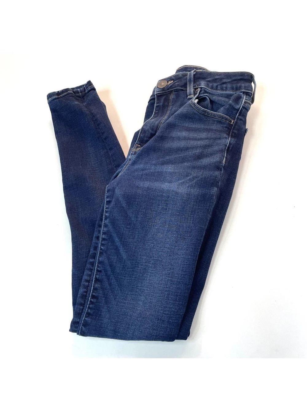 American Eagle Womens Jeans Size 6 Hi Rise Jegging Super Stretch Dark Wash #1060